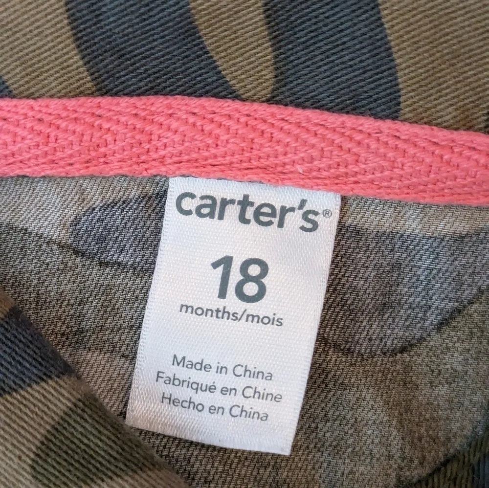 Carter's Camouflage Camo Army Military Dress Dress 18m